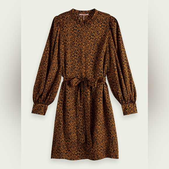 Scotch & Soda Printed Belted Dress - Picture 6 of 12